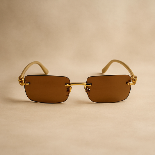 Premium sunglasses for men ( Gold-tone accent ).